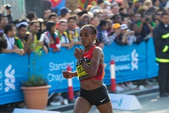 Kabuu foi a vice-campeã da prova de Dubai. Foto: Ing Miami Marathon